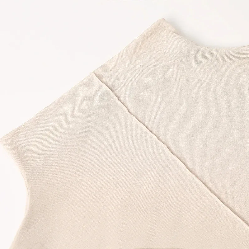 100% Silk Mock-Neck Top