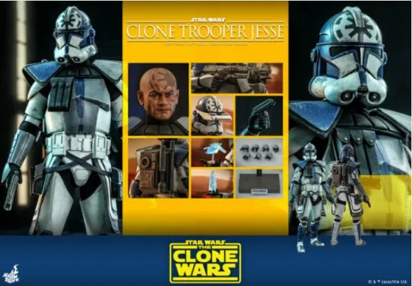 1:6 Star Wars : The Clone Wars - Clone Trooper Jesse Figure TMS064 Hot Toys