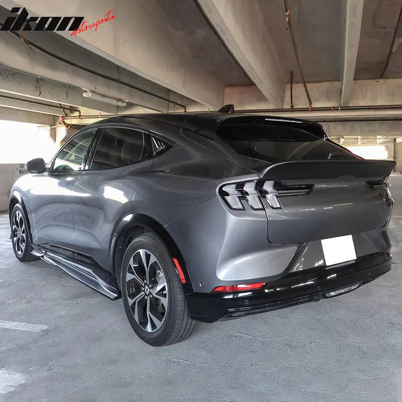 2021-2024 Ford Mustang Mach-E Gloss Black Side Skirts Rocker Panel PP