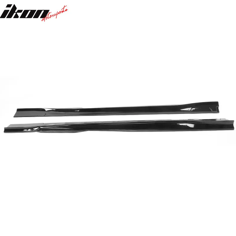 2021-2024 Ford Mustang Mach-E Gloss Black Side Skirts Rocker Panel PP