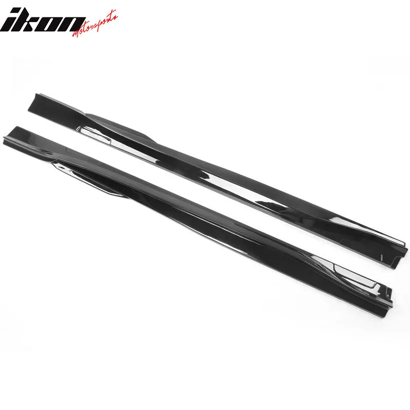 2021-2024 Ford Mustang Mach-E Gloss Black Side Skirts Rocker Panel PP