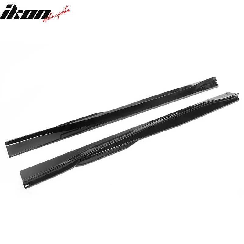 2021-2024 Ford Mustang Mach-E Gloss Black Side Skirts Rocker Panel PP