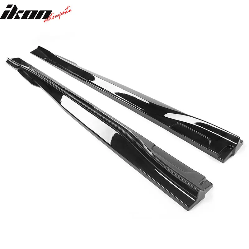 2021-2024 Ford Mustang Mach-E Gloss Black Side Skirts Rocker Panel PP