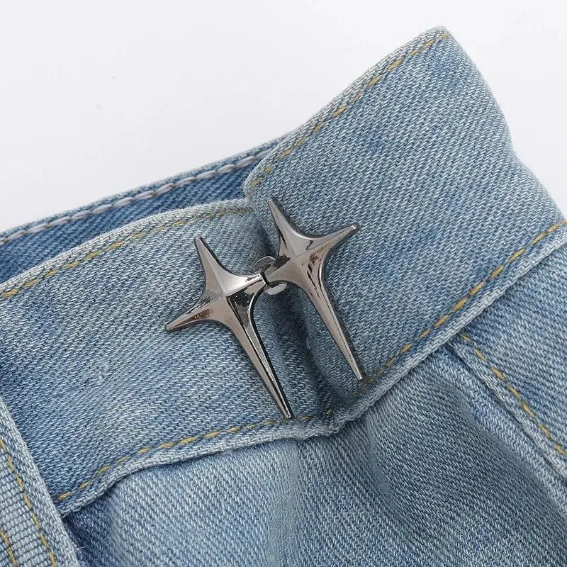 Adjustable Waistband Bowknot Set: Chic & Practical Button Adjusters