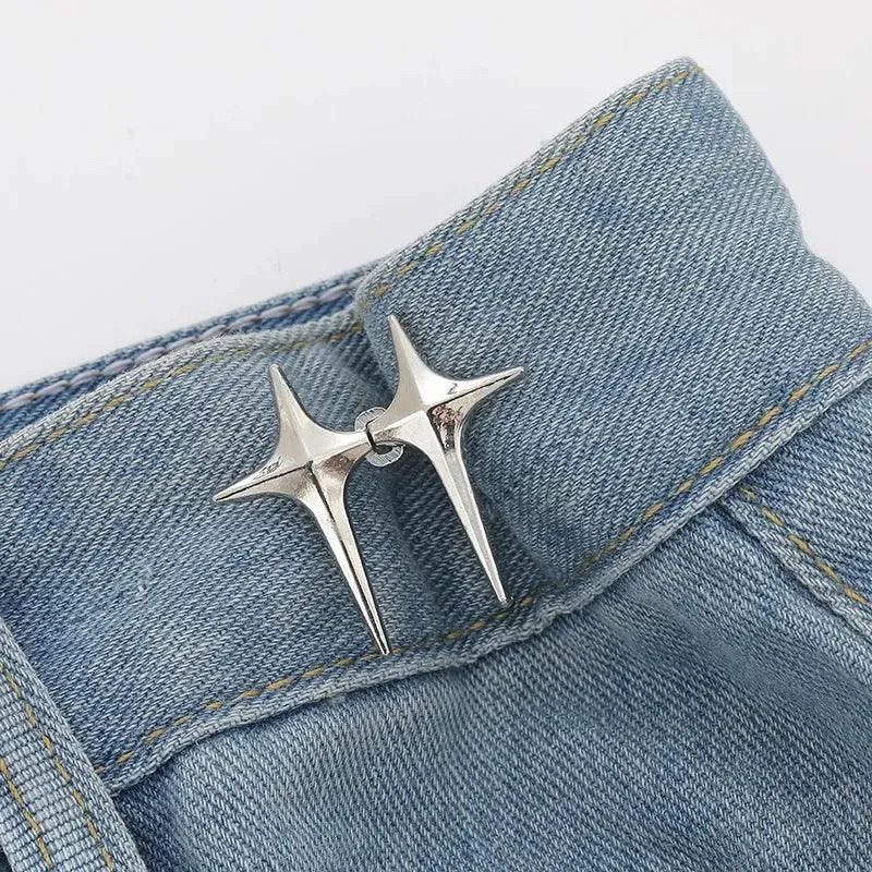 Adjustable Waistband Bowknot Set: Chic & Practical Button Adjusters