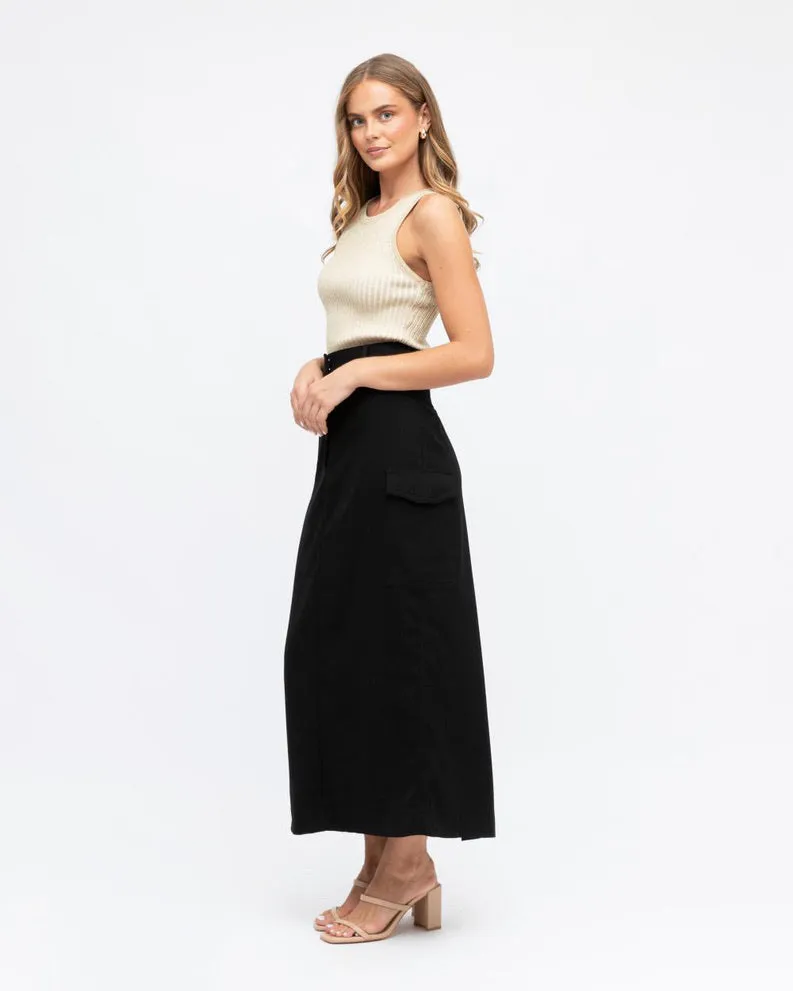 Alto Cargo Skirt - Black