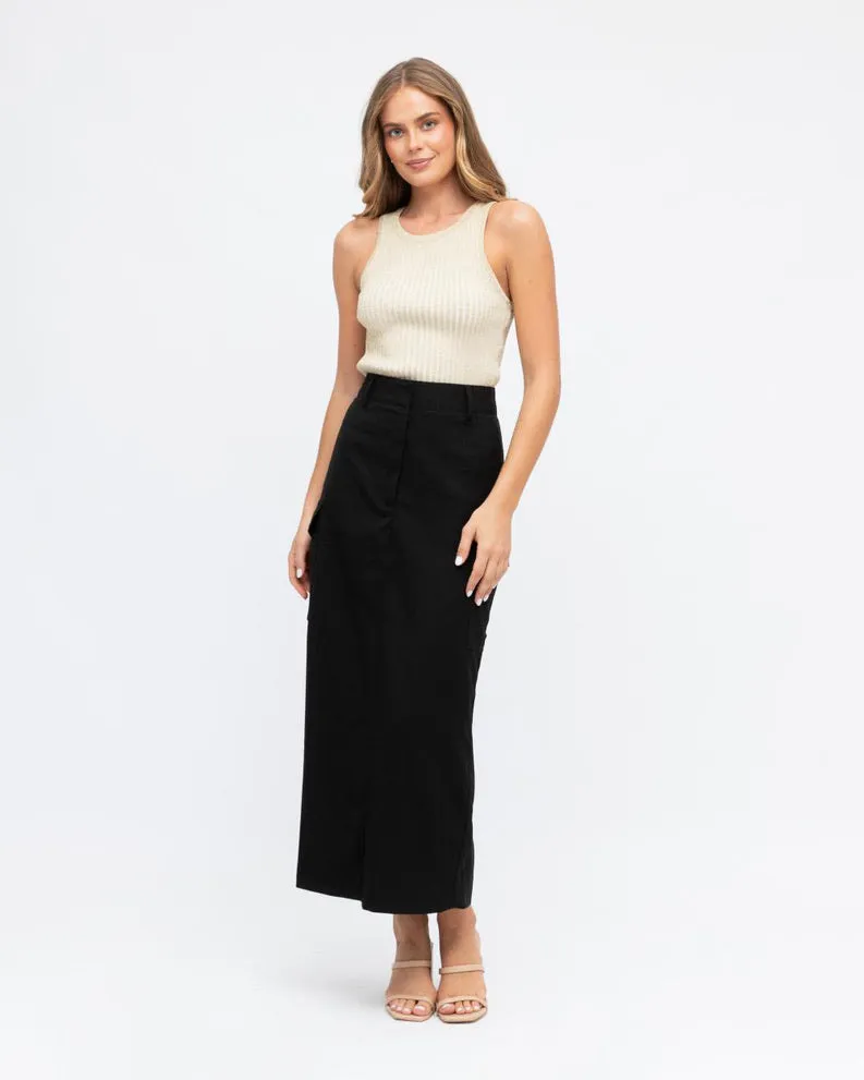 Alto Cargo Skirt - Black