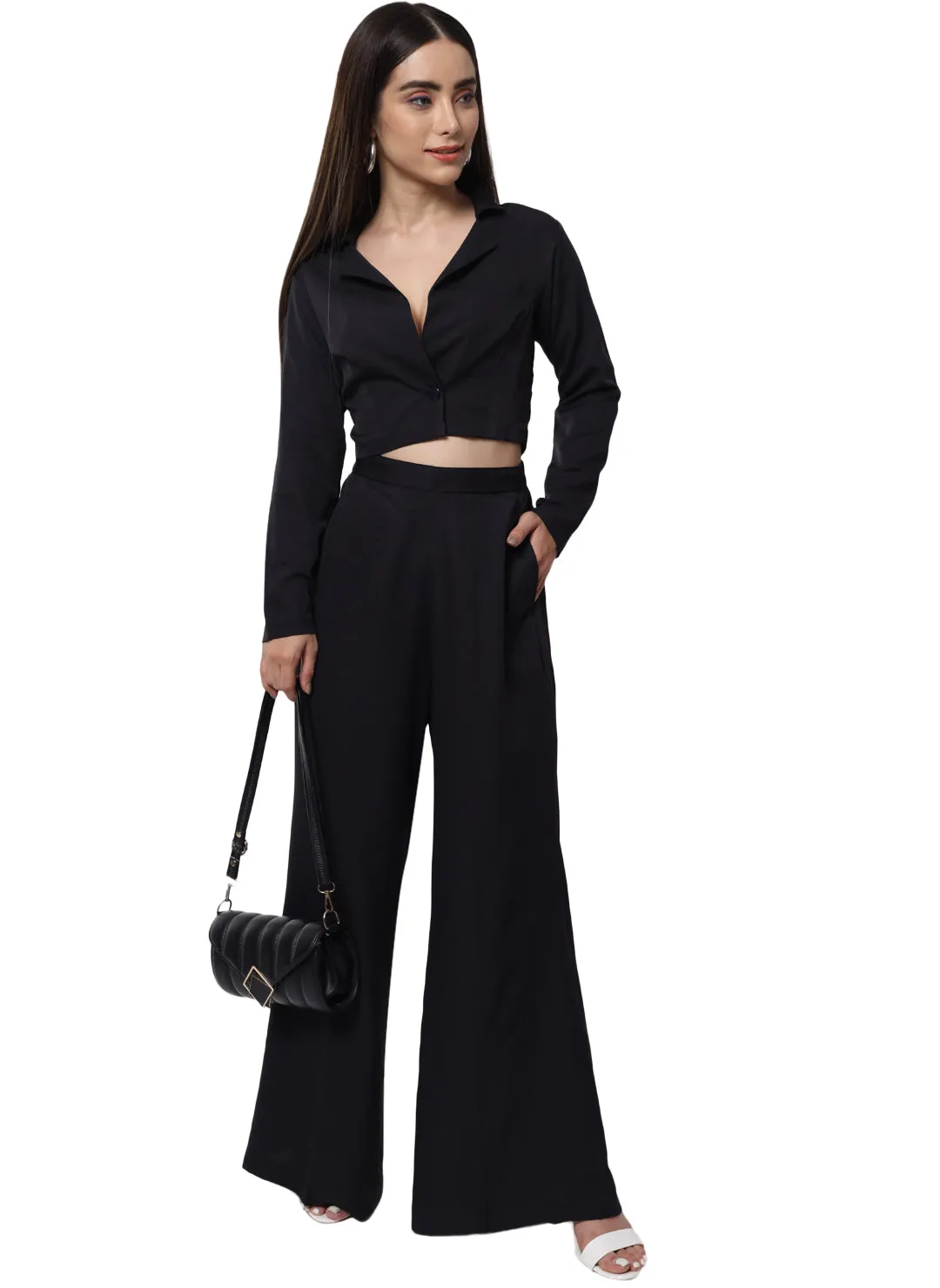 BLACK WORK WEAR CO-ORD SET