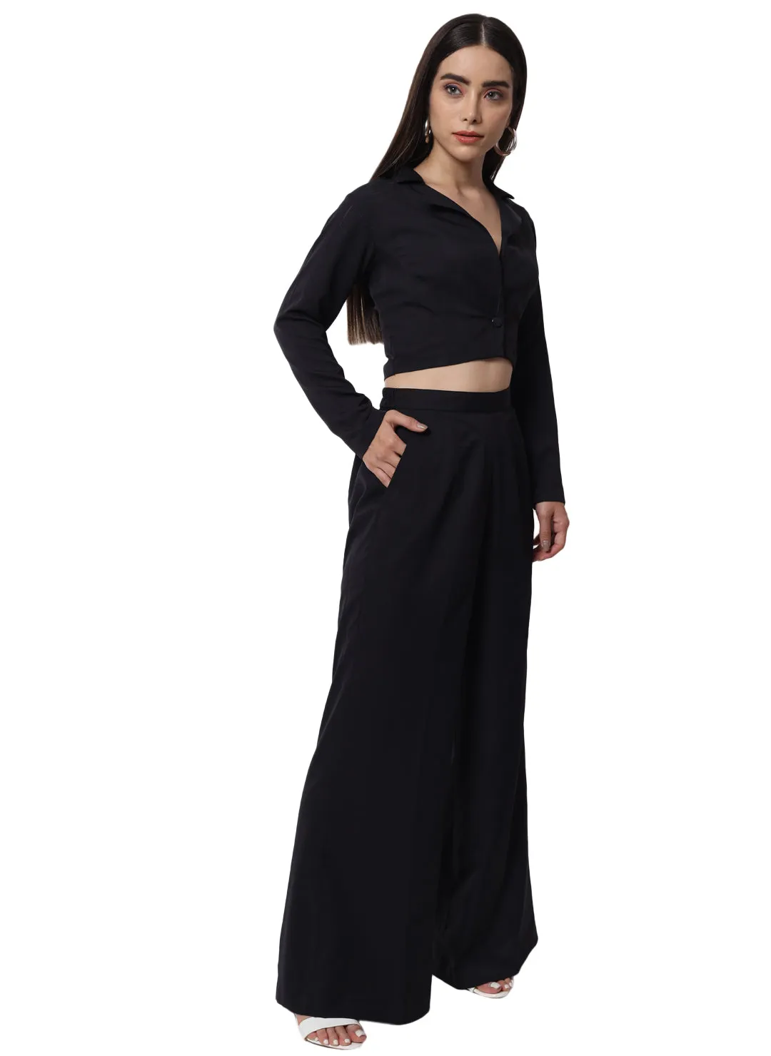 BLACK WORK WEAR CO-ORD SET