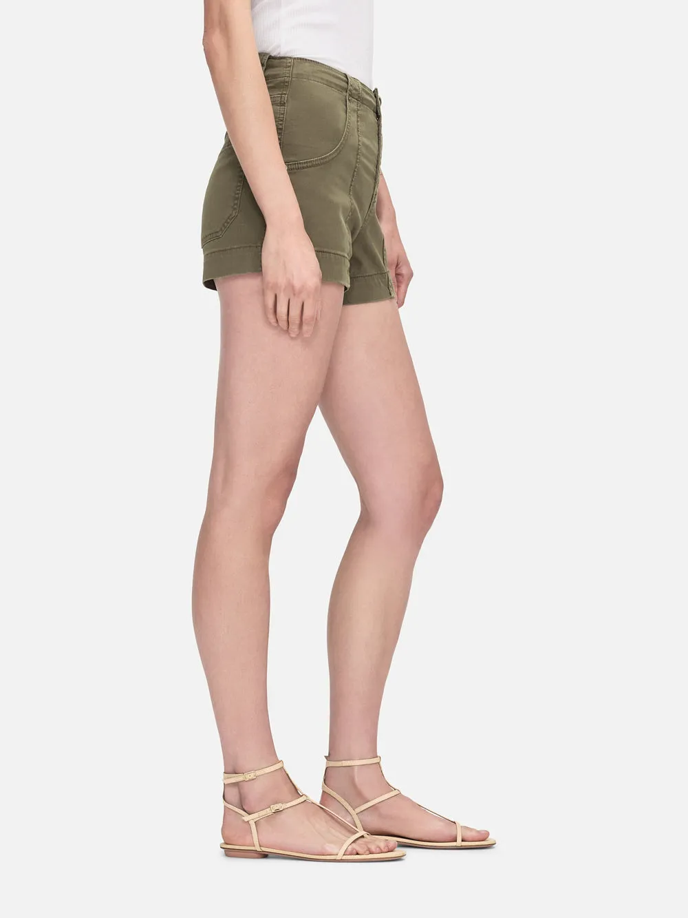 Clean Utility Short -- Washed Winter Moss