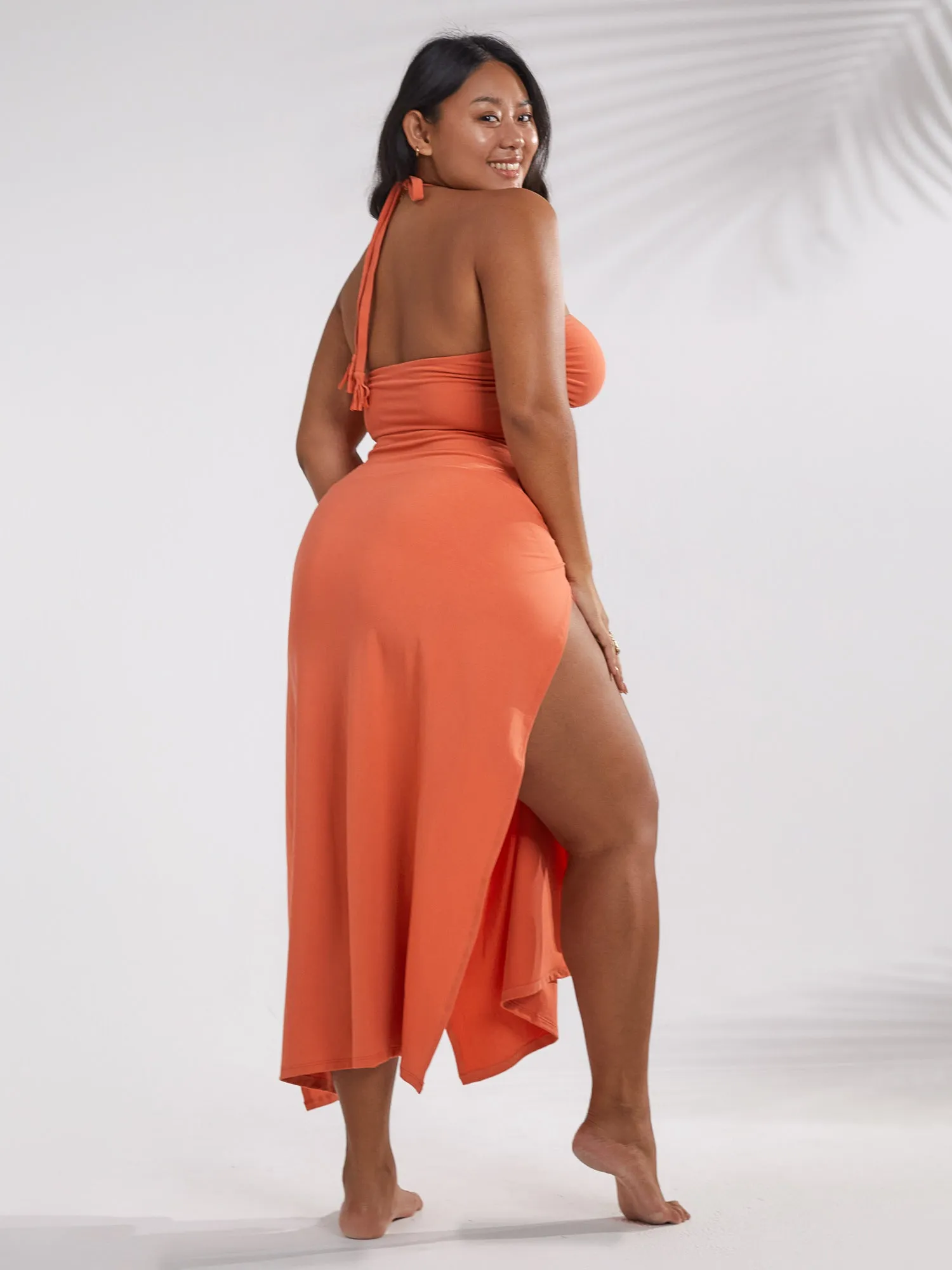 Cleopatra Midi Skirt - Coral