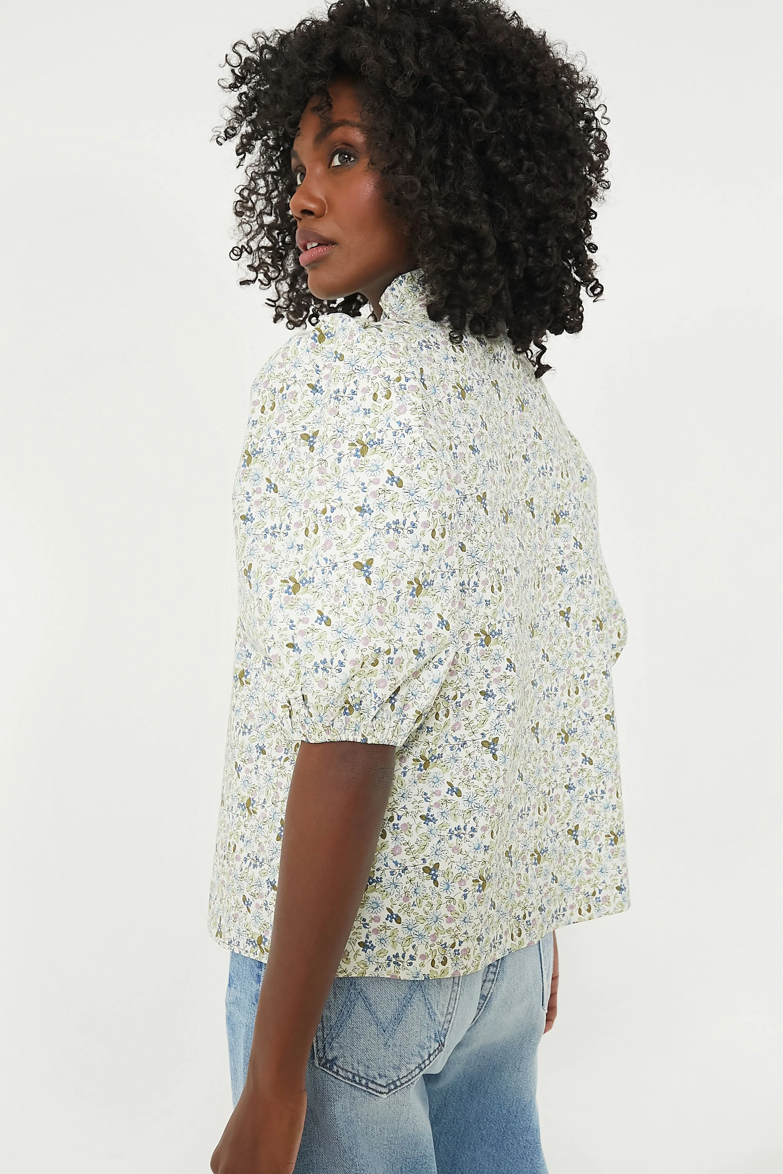 Cream Floral Florence Blouse