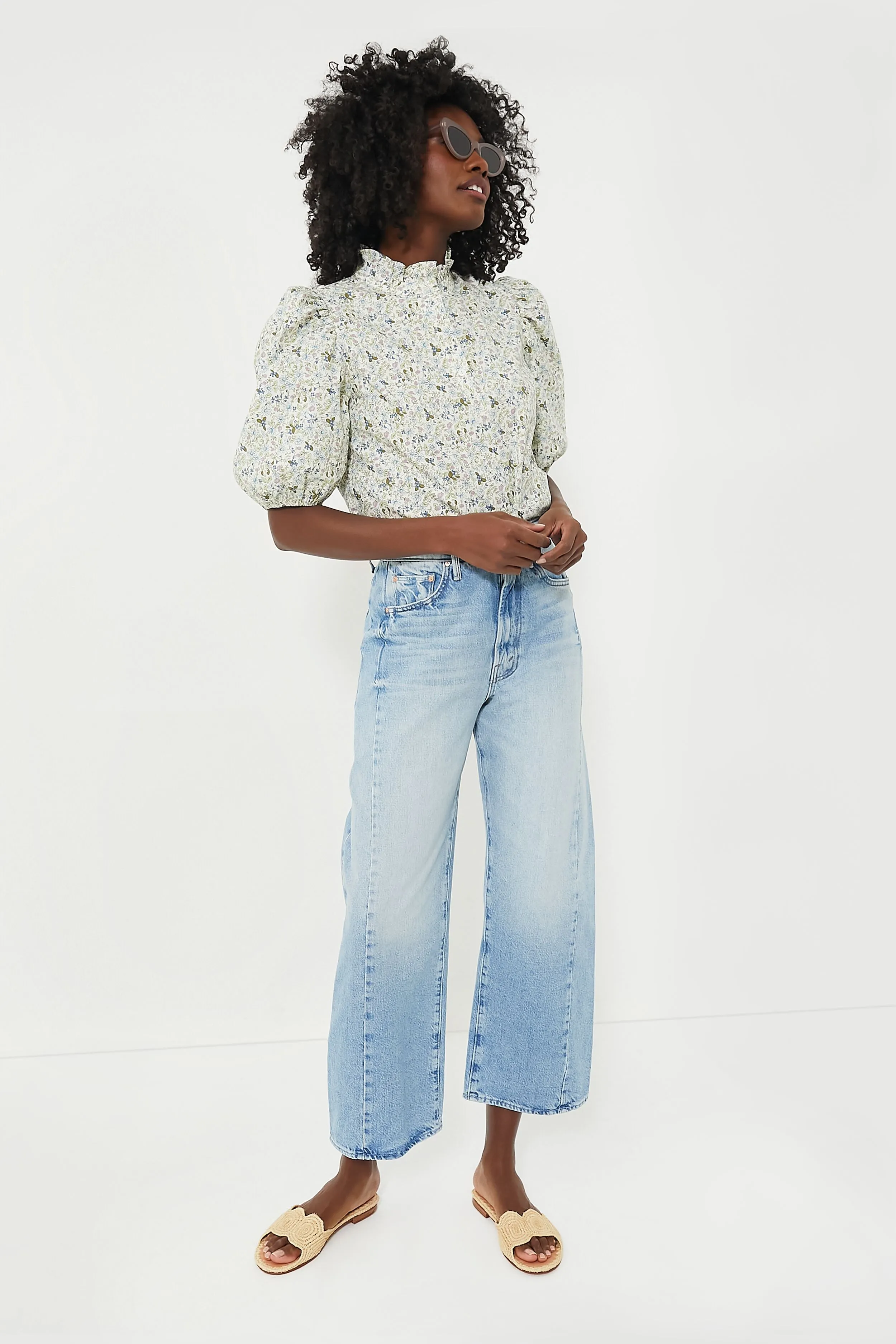 Cream Floral Florence Blouse