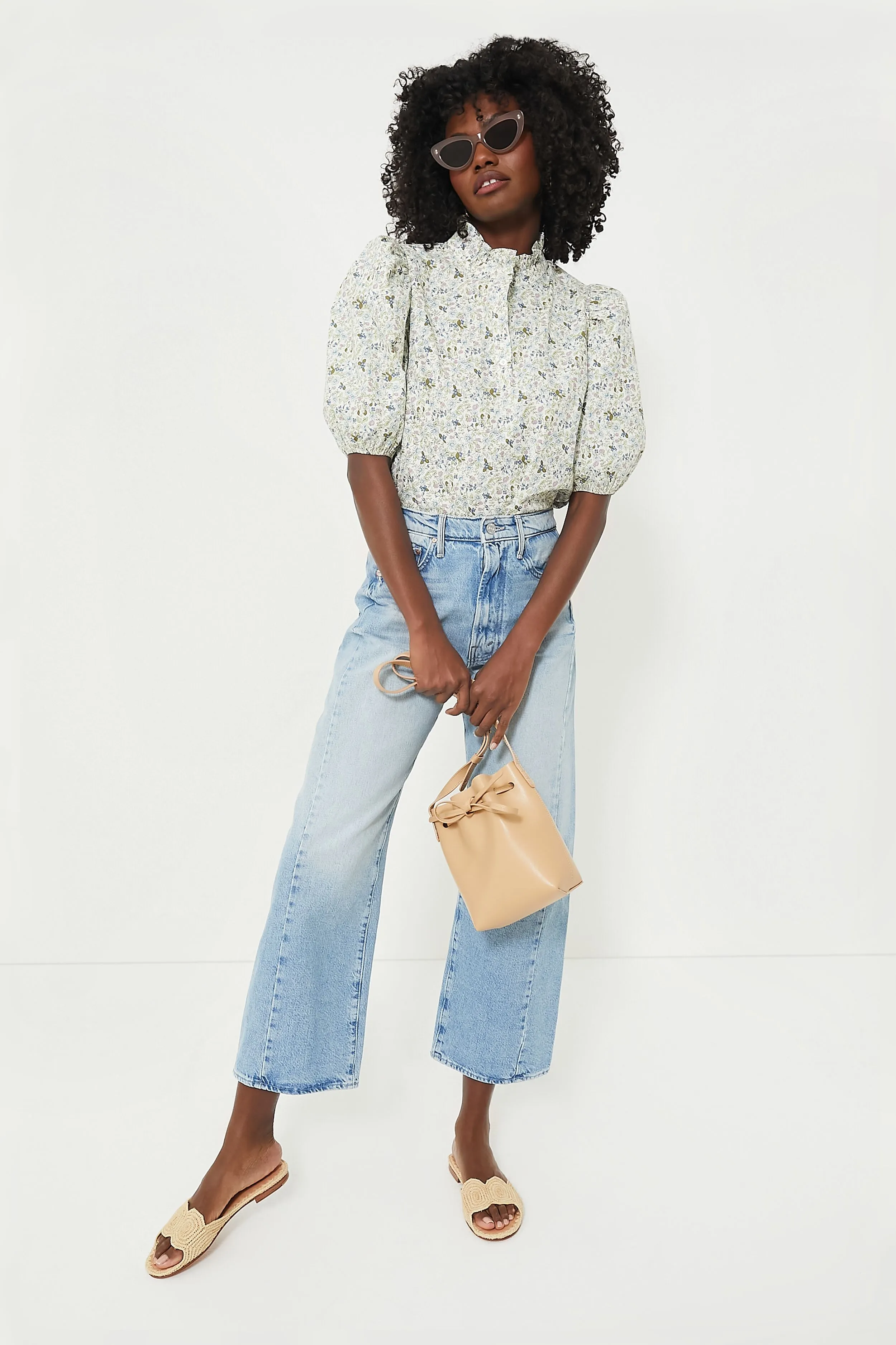 Cream Floral Florence Blouse