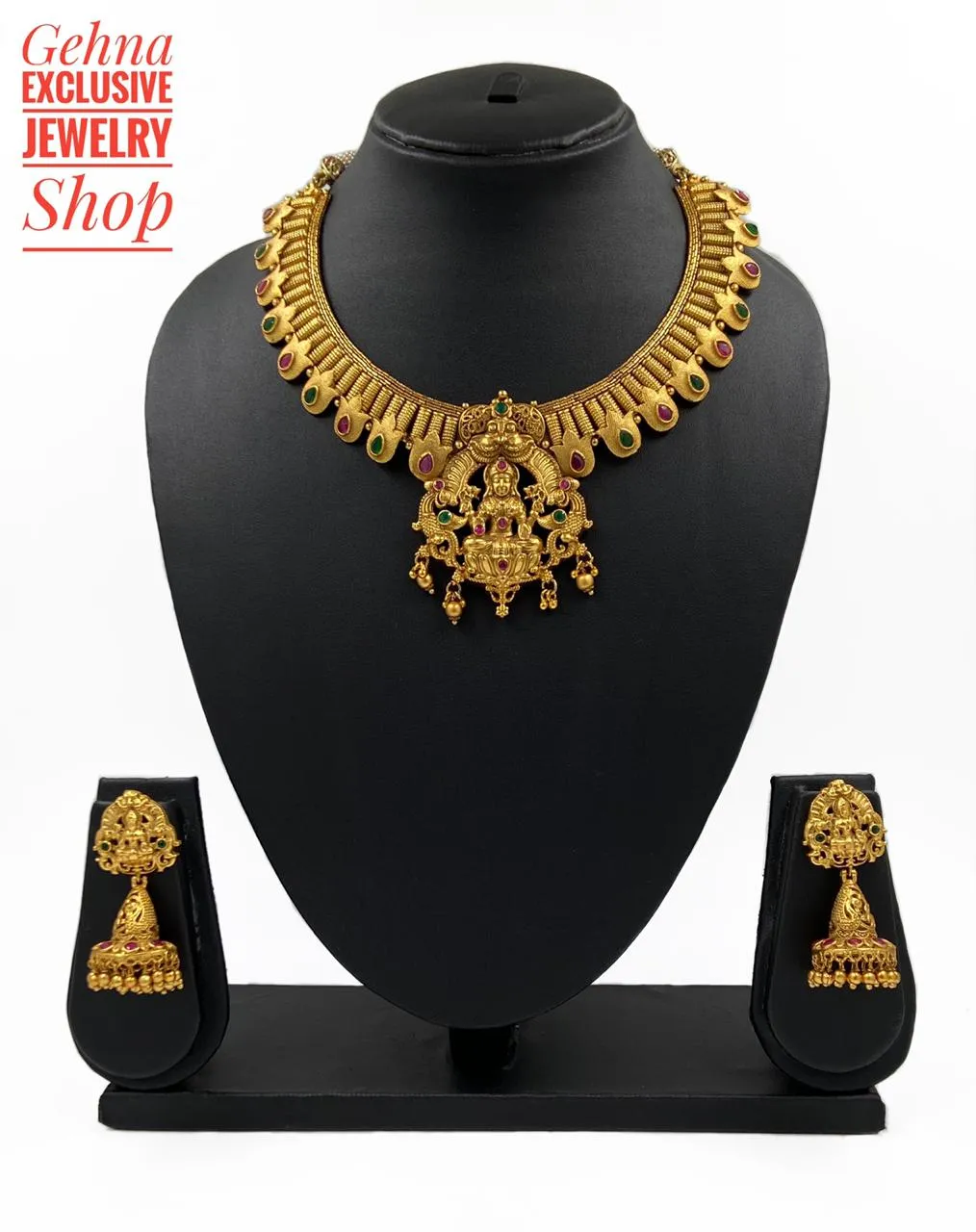 Designer Goddess Lakshmi Necklace Set For Women By Gehna Shop
