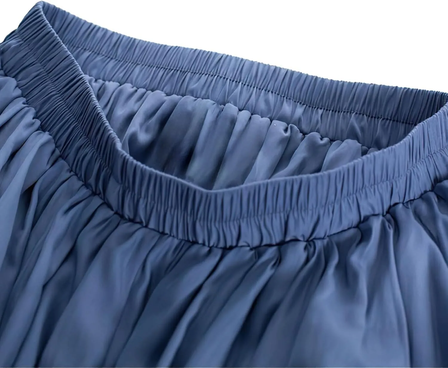Double Layered Long Skirt for Women Trendy Asymmetrical Ruffle A Line Skirts Vintage High Waisted Long Skirt