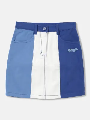 Elle Girls Multi Colour blocked Regular Fit Skirt