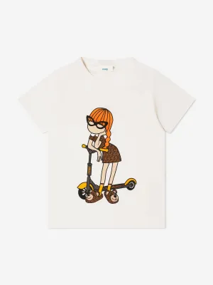 Fendi Girls Scooter Fashionista T-Shirt
