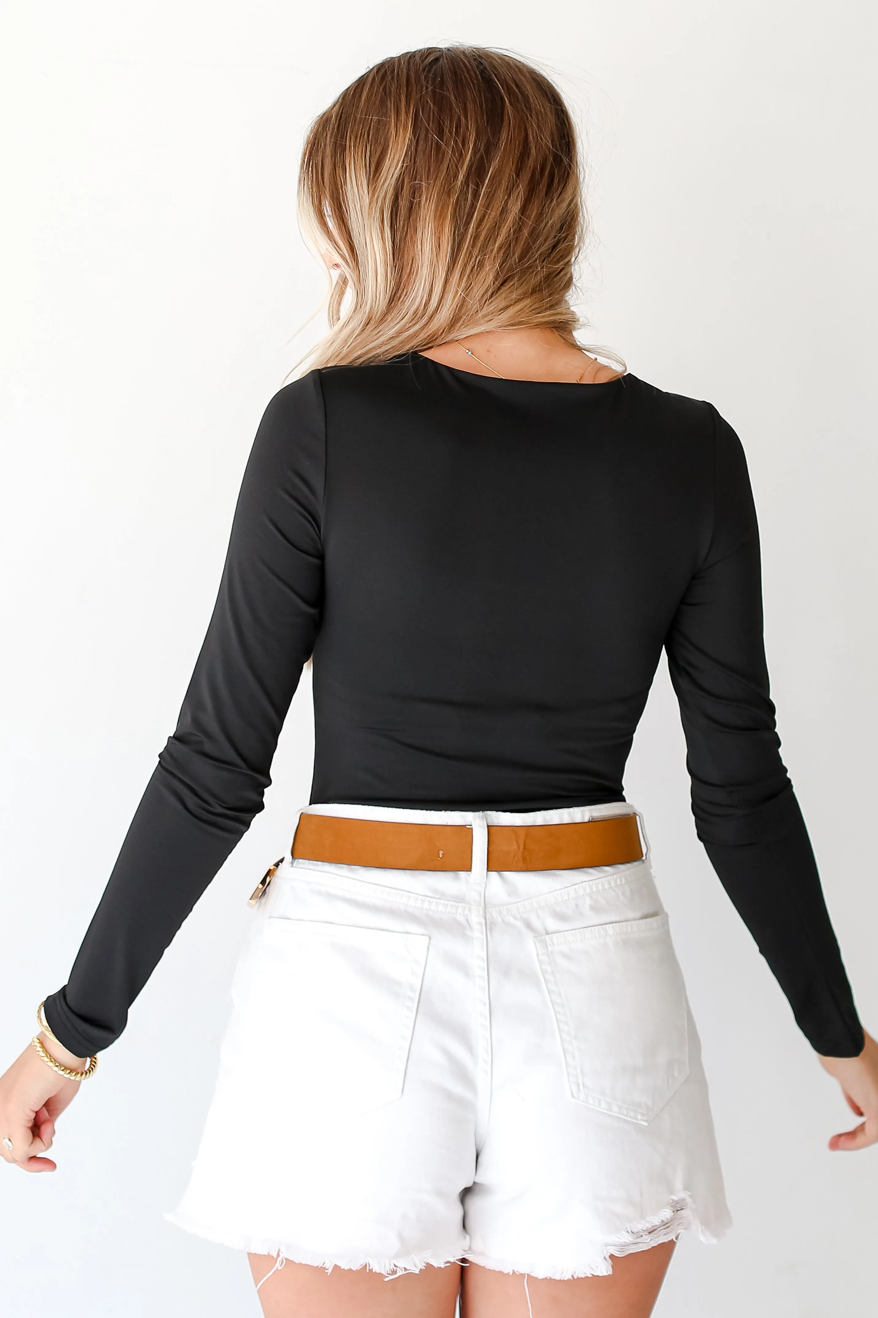 FINAL SALE - Couldn't Be Better Square Neck Long Sleeve Bodysuit