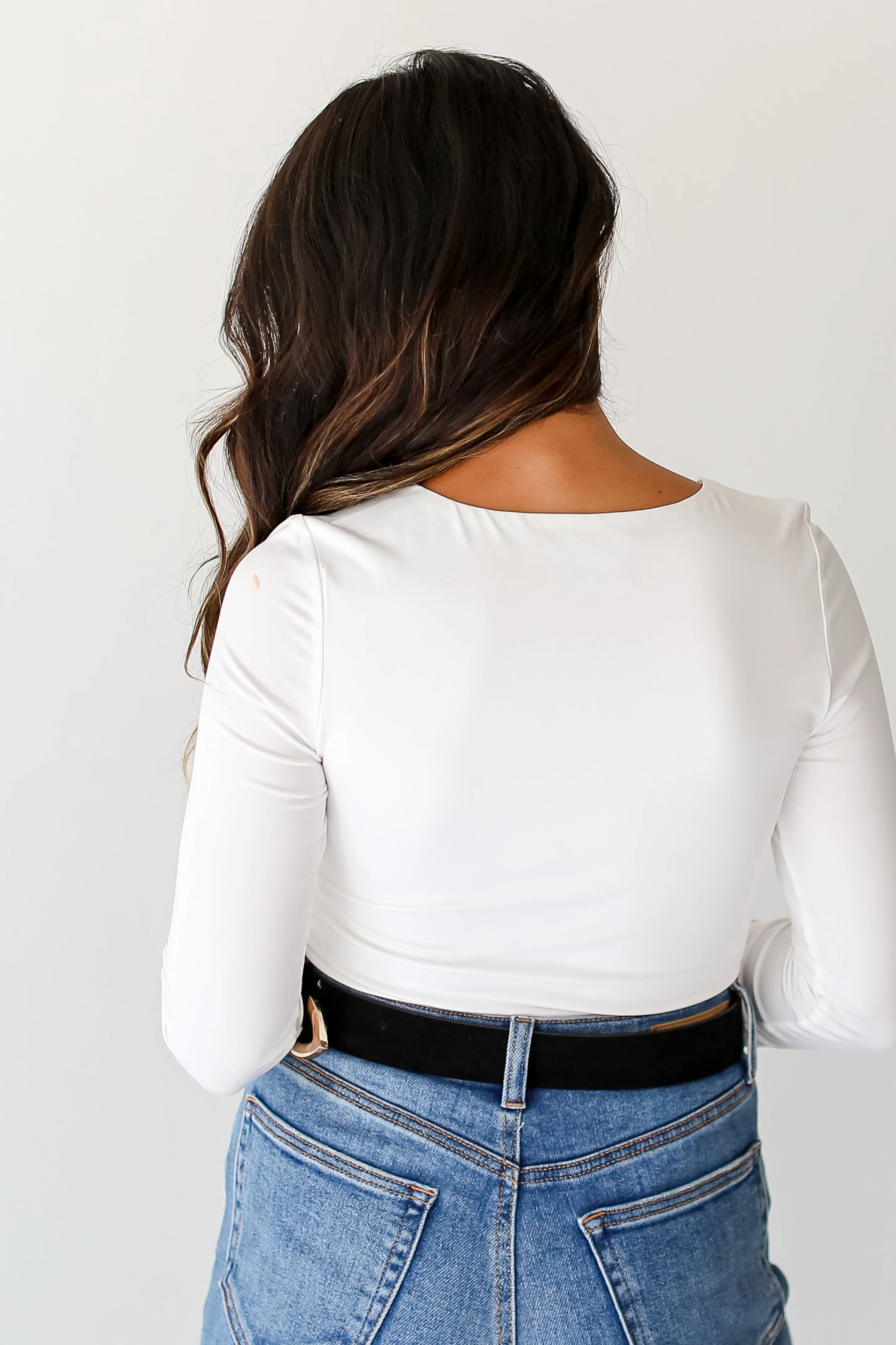 FINAL SALE - Couldn't Be Better Square Neck Long Sleeve Bodysuit