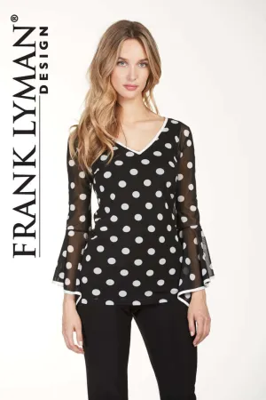 Frank Lyman Polka Dot Blouse 176180