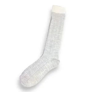 Gray Cable Knit Knee High Socks