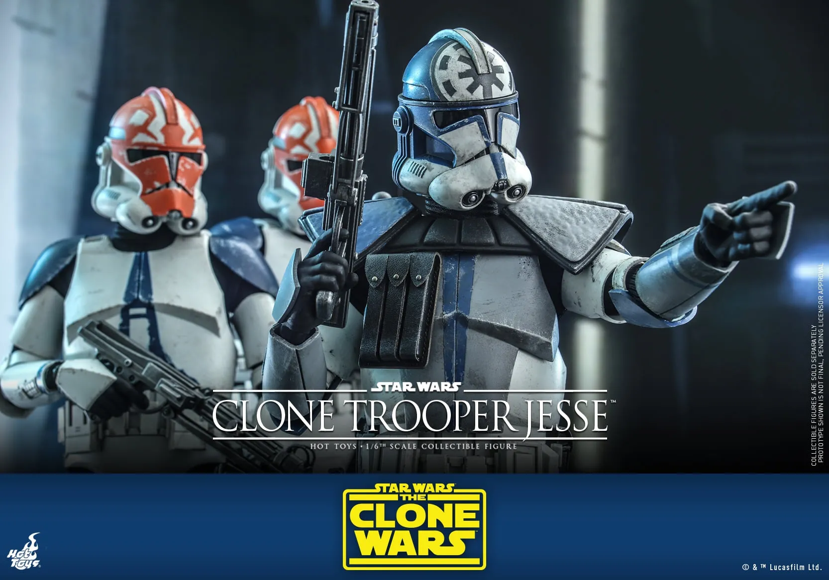 Hot Toys - TMS064 - Star Wars: The Clone Wars - 1/6th scale Clone Trooper Jess Collectible Figure