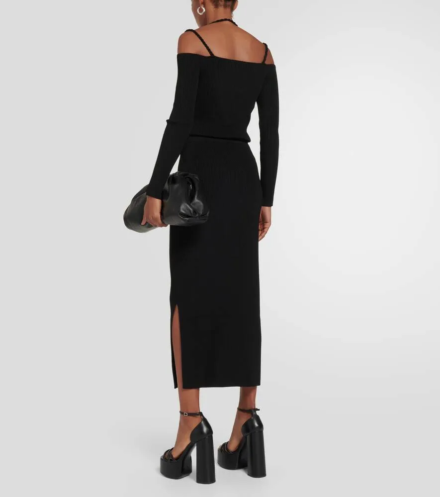 Jersey Kefali maxi skirt ALTUZARRA, black