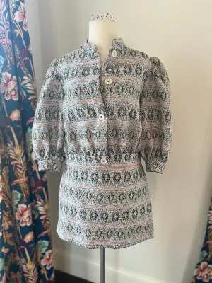 Lily Skirt - Geometric Tweed