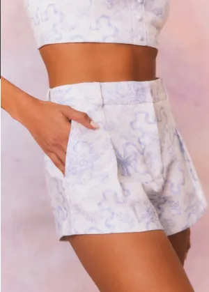 Love Shack Fancy Lacette Short Blissful Blue