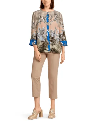 Marc Cain Collections Pretty Printed Blouse UC 55.02 W21 COL 205