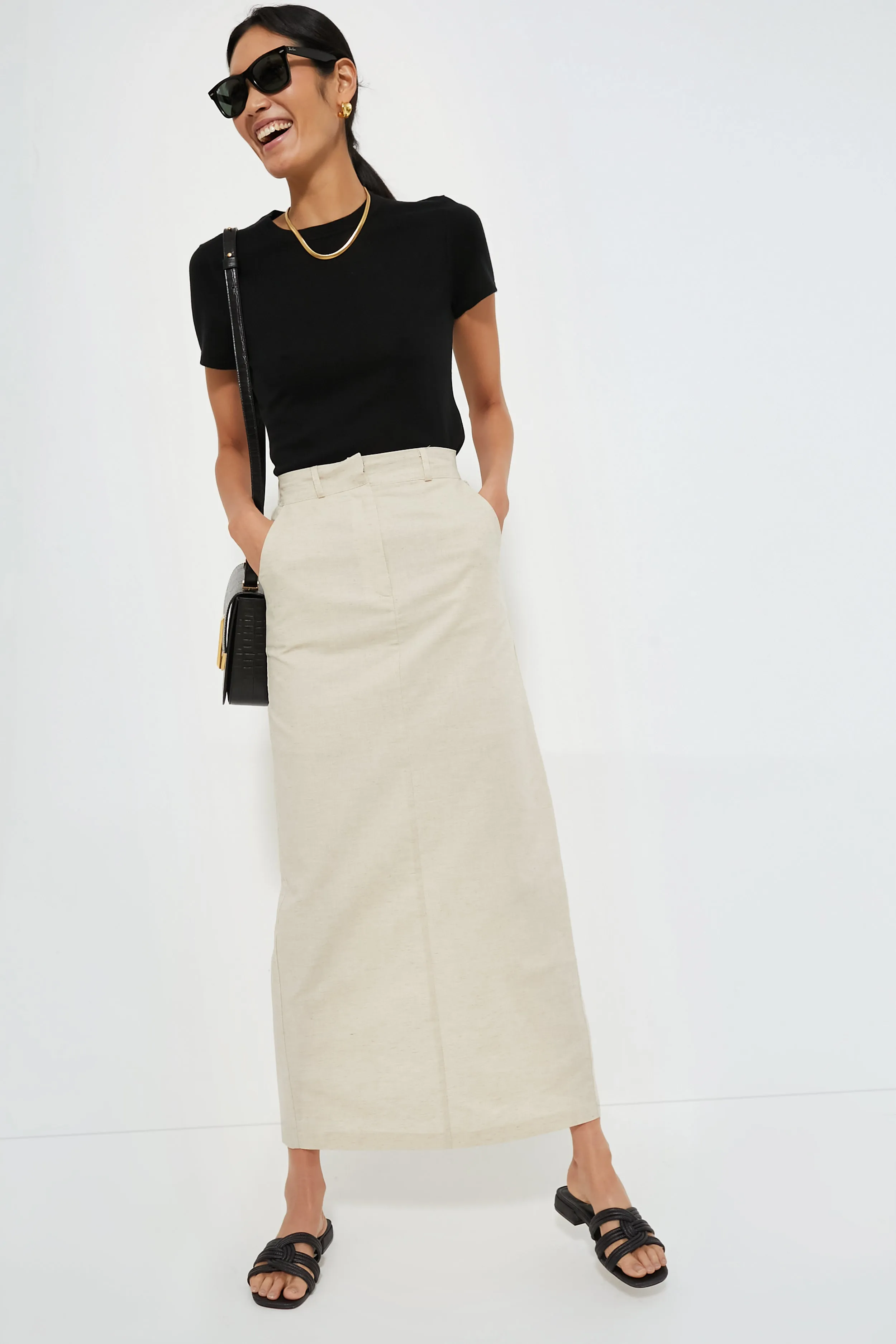 Natural Midi Skirt