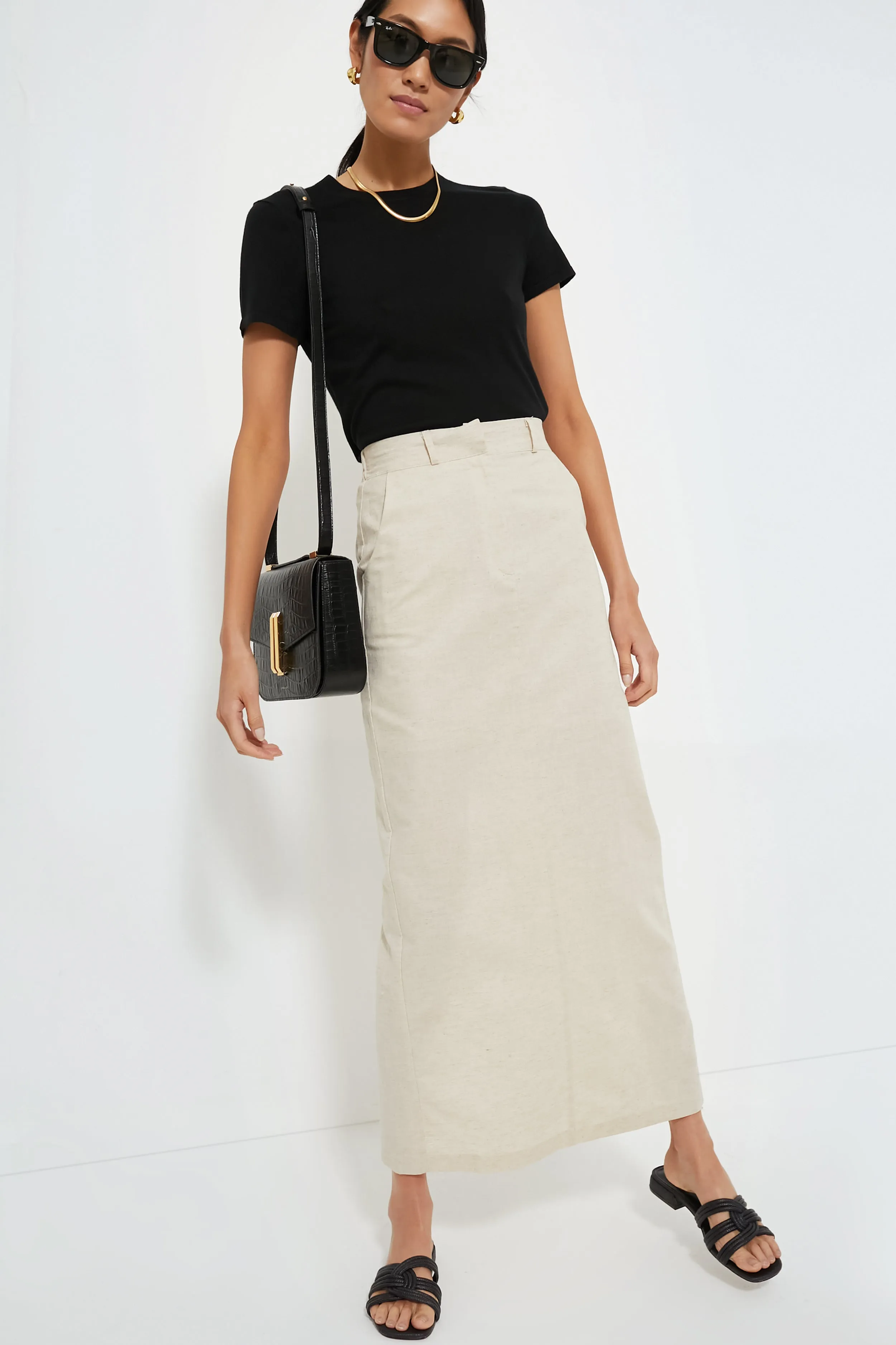 Natural Midi Skirt