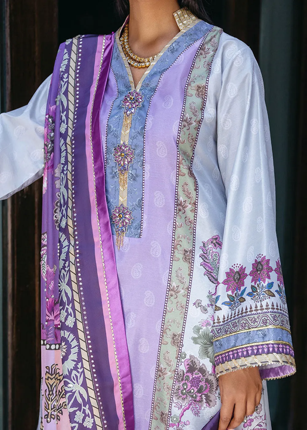 Nirvana Unstitched Silk Edit '24 by Mushq | Viola