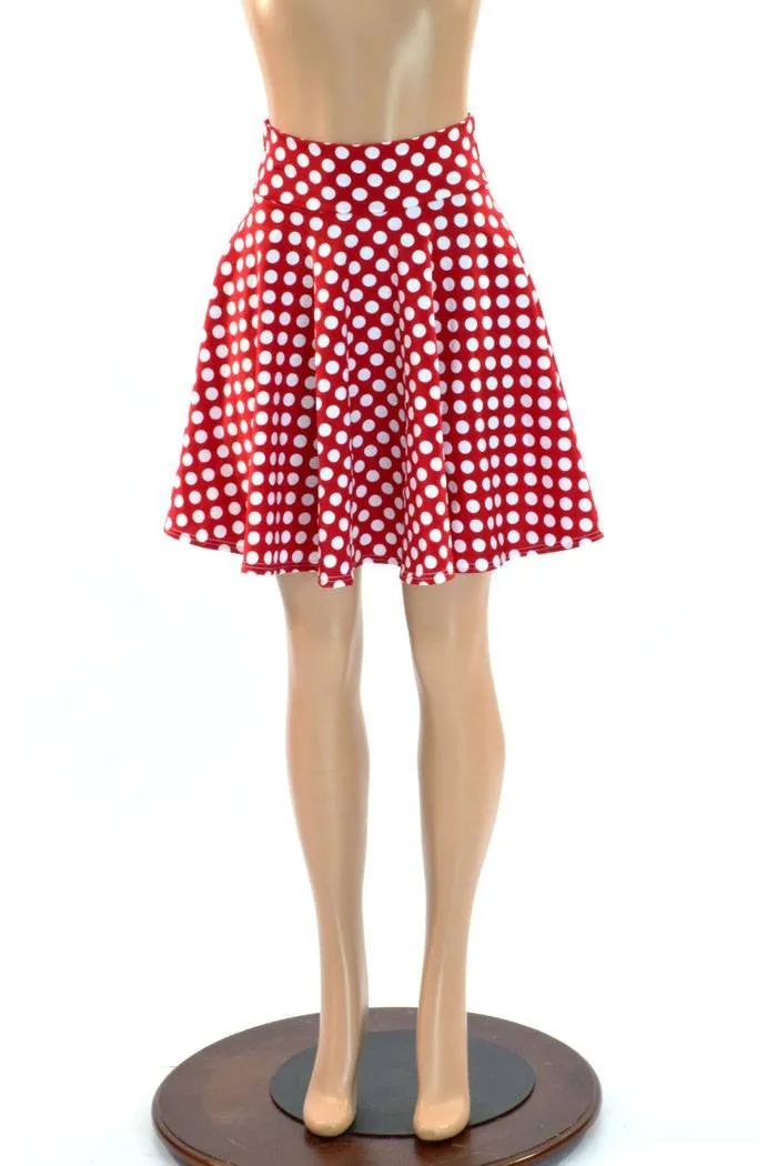 Polka Dot Minnie Skater Skirt