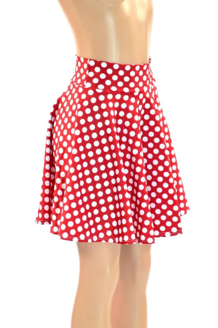 Polka Dot Minnie Skater Skirt