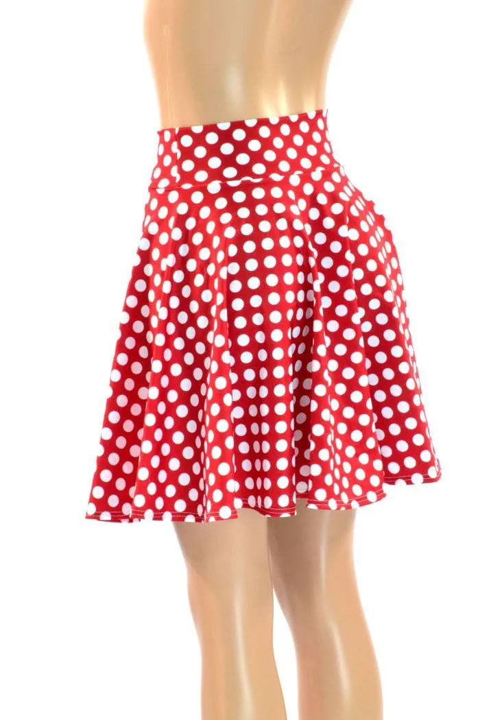Polka Dot Minnie Skater Skirt