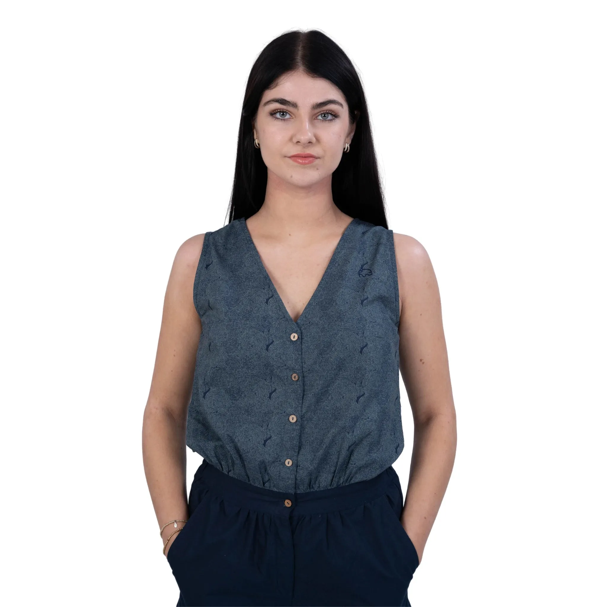 Prussian Blue Ajrakh Jumpsuit: Limited Edition Office Wear