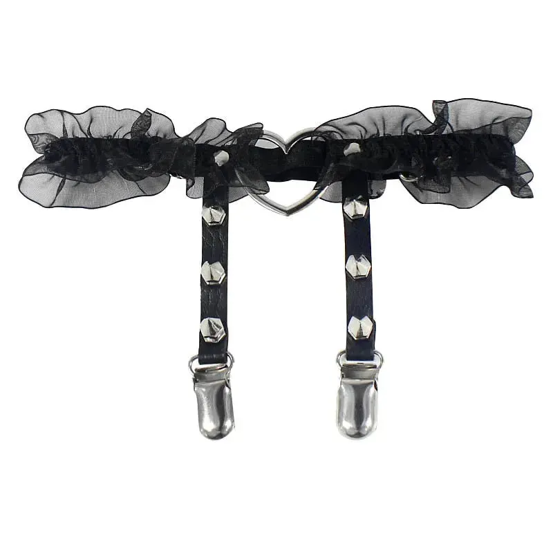 Punk Elastic Leg Strap Goth Suspender