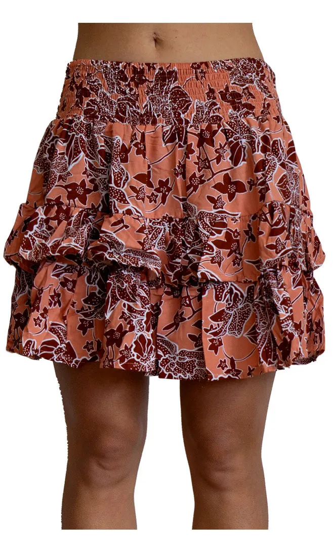 Rayon Skirt Havana Spot Flower, More Colours
