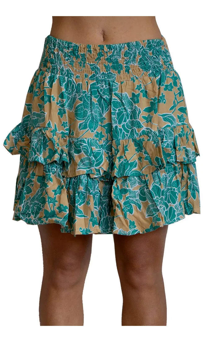 Rayon Skirt Havana Spot Flower, More Colours