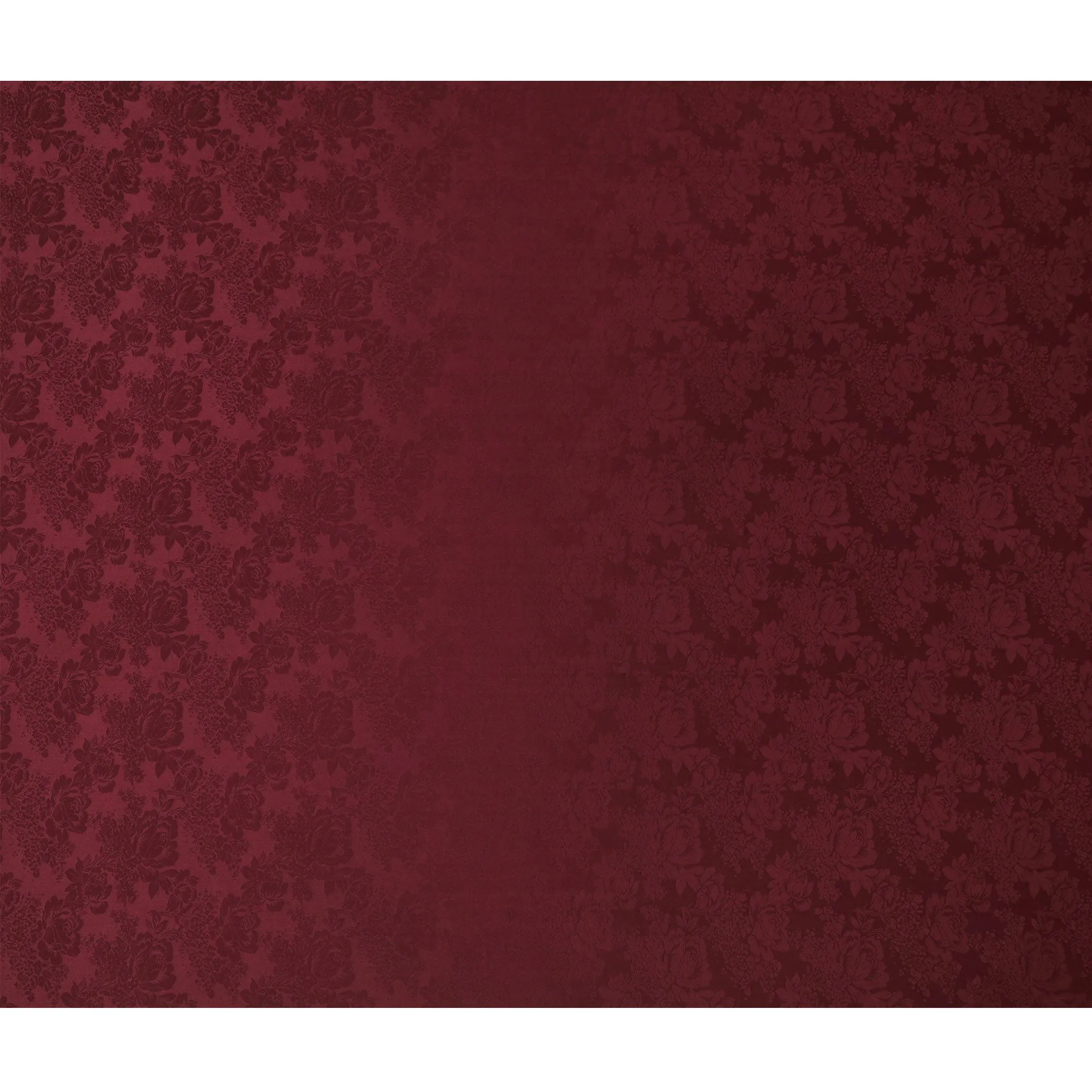 Regal Burgundy Floral Jacquard Crepe Silk Fabric, Elegant Drape, 110cm Width - Ideal for Luxurious Attire-D18899