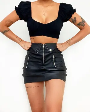 Rogan Leather Skirt