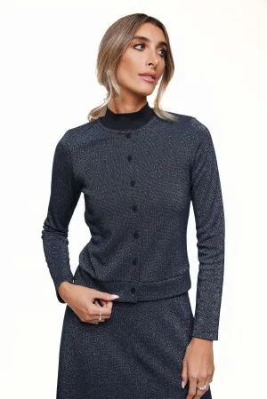 SHIMMER EMBELLISHED CARDIGAN