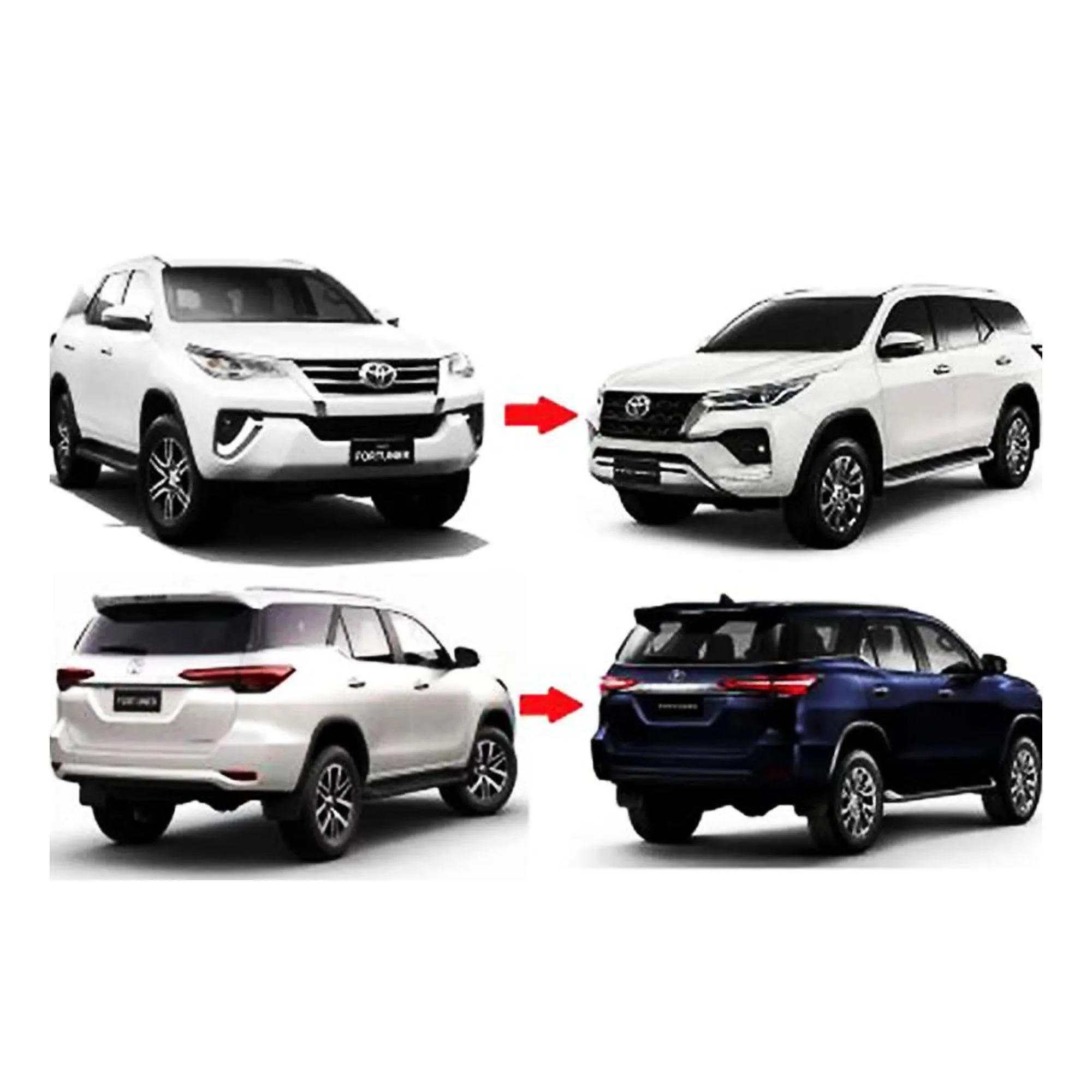 Toyota Fortuner 2017 to Fortuner Sigma 2024 Conversion Kit - HL BL FB