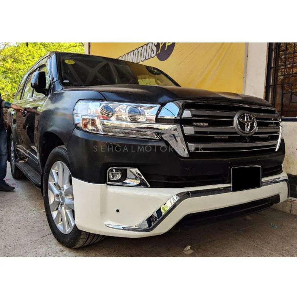 Toyota Land Cruiser LC200 Middle East Body Kit Front White1 Pc - Model 2015-2021 - V8 Middle East Bodykit