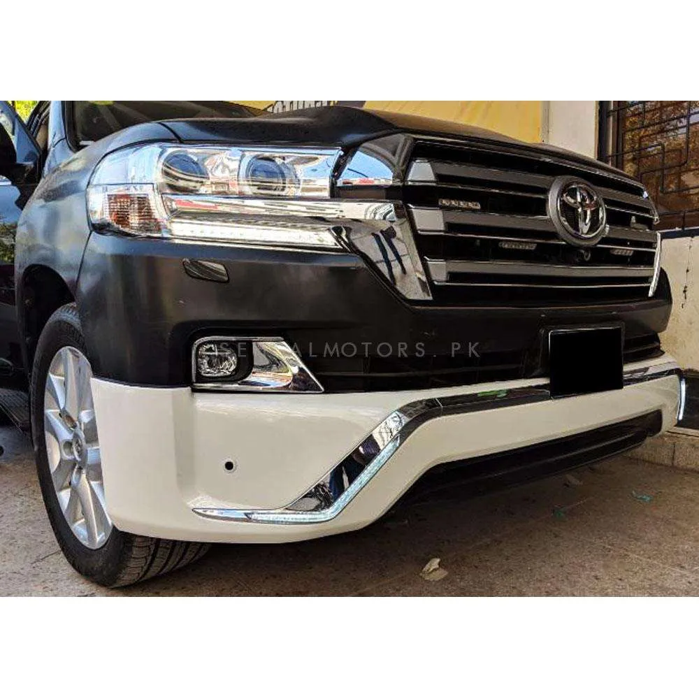 Toyota Land Cruiser LC200 Middle East Body Kit Front White1 Pc - Model 2015-2021 - V8 Middle East Bodykit