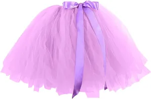 Tutu for Women Women's Midi Tulle Skirt Elastic Waist 3 Layered Mesh Formal Tennis Skirts for Women Womens Tutu Skirt