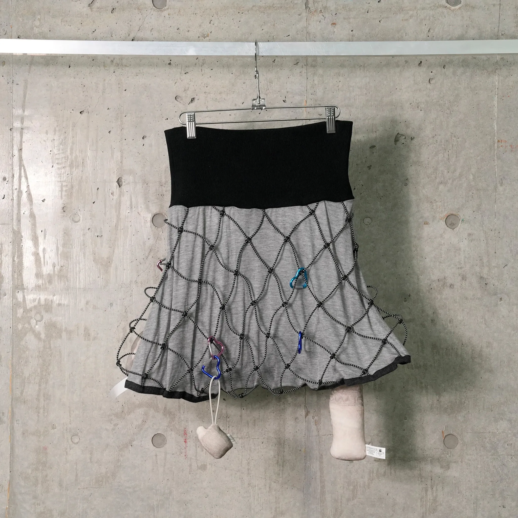UTILITY NETTING SKIRT / GRAY