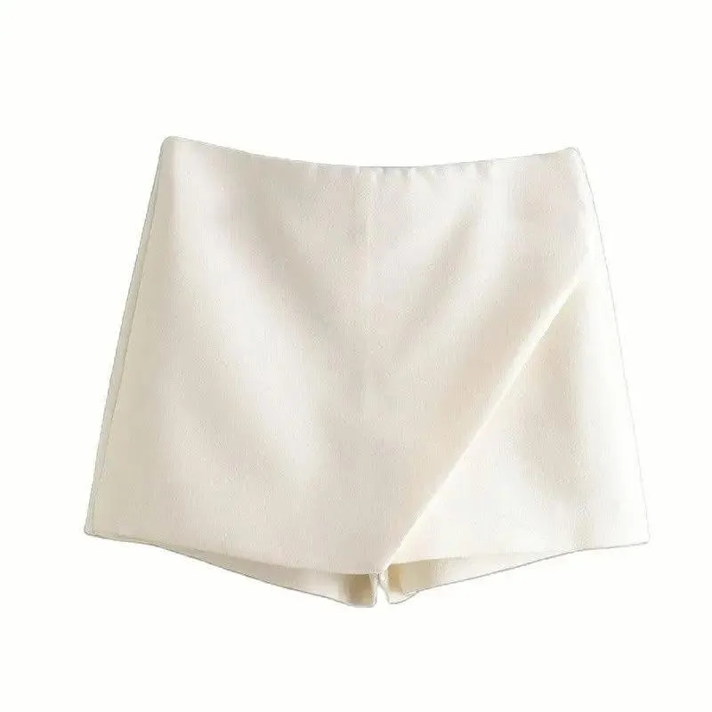 Vintage Asymmetrical Skort: Stylish All-Season Upgrade